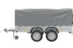 Unitrailer Garden Trailer Anhänger 264/2 Kipp Mit Stützrad, Spriegel Und Grauer Plane-Neu – Bild 5