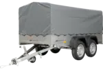 Unitrailer Garden Trailer Anhänger 264/2 Kipp Mit Stützrad, Spriegel Und Grauer Plane-Neu
