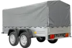 Unitrailer Garden Trailer Anhänger 264/2 Kipp Mit Stützrad, Spriegel Und Grauer Plane-Neu – Bild 6