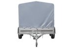 Zweiachsanhänger 264×150 UNITRAILER GARDEN 265/2 KIPP mit Rahmen H-1100 und grauer Plane – Bild 4