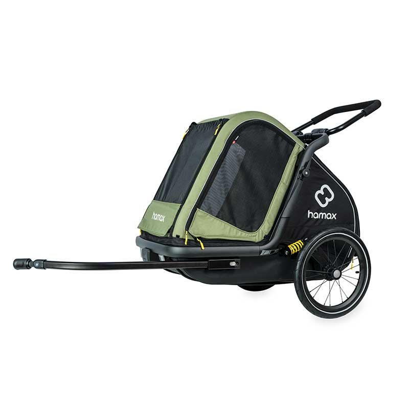 hamax-pluto-green-dog-bike-trailer101970.jpg Hamax Hundeanhänger Pluto M – Bild 1