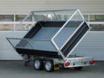 Humbaur HTK 3500.31 STAHL E-Pumpe, Gitteraufsatz, Rampen, Stützen – Bild 7