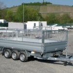 Humbaur HTK 3500.41 ALU Tridem 3 Achser mit Gitteraufsatz 600mm