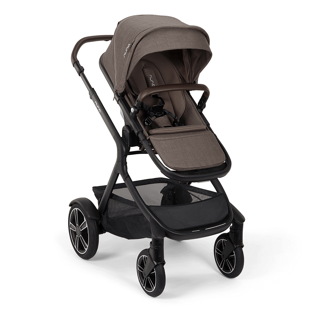 nuna_deminext_chestnut_angle_gl_web.png Nuna DEMI next Kinderwagen mit rider board – Chestnut – Bild 1
