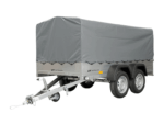 Garden Trailer 264/2 KIPP mit Stützrad, 80 cm und grauer Plane-Hochplane-Neu