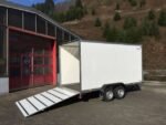 Kofferanhänger WM Meyer AZ 2740/185 S35 – 4 mtr. Koffer mit Heckrampe